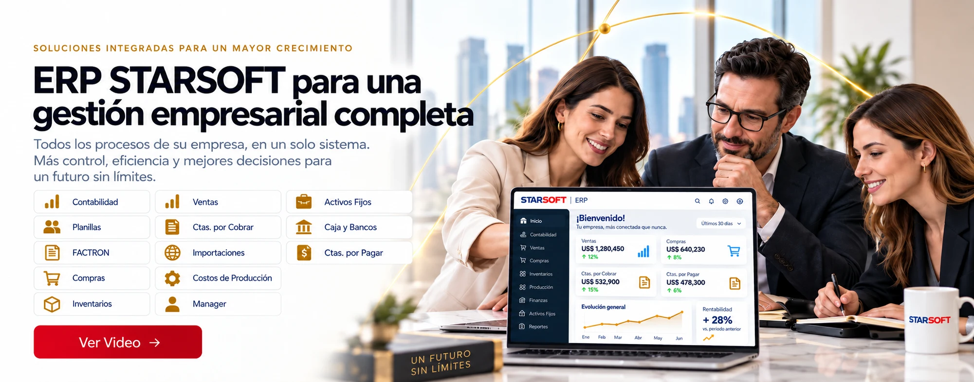 ERP¨STARSoft para gestión empresarial completa